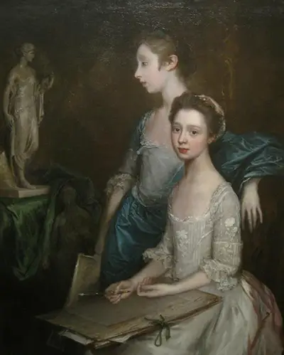 Portrait of the Artist's Daughters Thomas Gainsborough